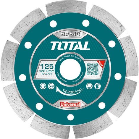 DISCO DIAMANTATO PER TAGLIO A SECCO 125 x 22mm DISCHI TAGLIO TOTAL