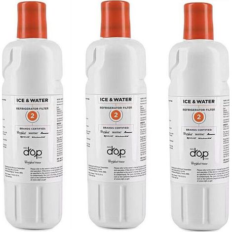 filtre à eau réfrigérateur fllter2 D2 cartouche de filtre réfrigérateur 3pcs (1/3)