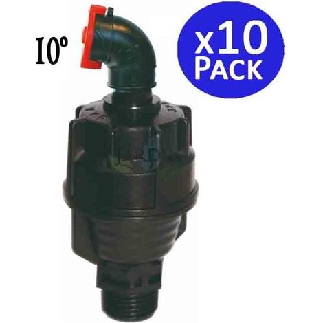Set di 10 Irrigatore Agricolo Circolare 1/2'' angolo 10º, portata da 8 a 10 metri (1/5)