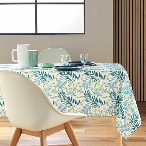 Nappe Antitache Imprimé "Nedelia" 145x240cm Sauge (1/3)