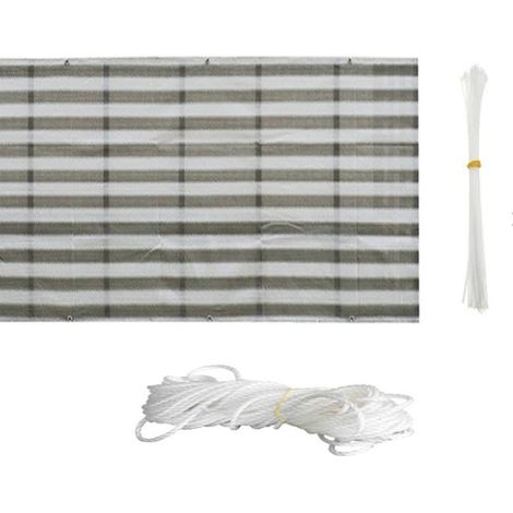 Filet De Protection Balcon - 440 x 90 Cm - Blocage 95 % UV - Résistant Aux Intempéries - Pour Balcon Terrasse Jardin - 1 Pièce (1/5)