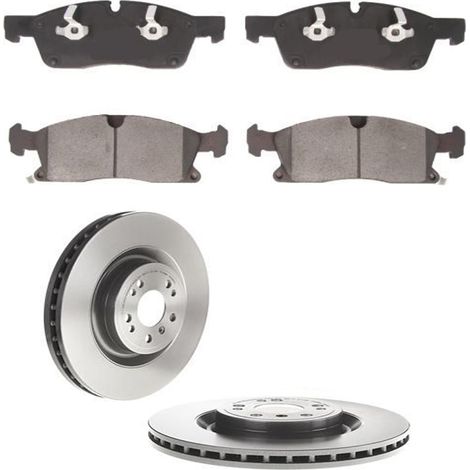 KIT FRENI ANTERIORI compatibile con MERCEDES-BENZ CLASSE GL (X166) - DISCHI + PASTIGLIE OEM: P 50 109 , P 50 102 / 18432 , 18252 /SOSTITUZIONE DIRETTA/BASSA POLVERE/SILENZIOSO (1/5)