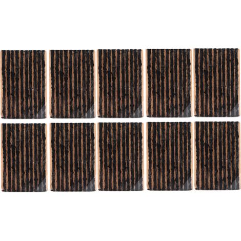 Bouchons de réparation pneus 100 pièces, 3mm - Bandes d'étanchéité caoutchouc pour pneus sans chambre à air voiture moto (Noir) (1/5)