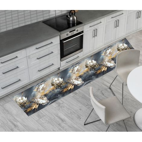 Tappeto Passatoia Cucina Antiscivolo Sottolavello Disegno Fiori Acrylic, misura50x140coloreFiori Acrylic (1/5)
