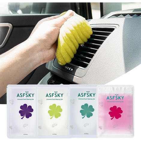 4x Auto Reinigungsgel Tastatur Schleim Reiniger für Innenraum & PC, Wiederverwendbar (1/5)