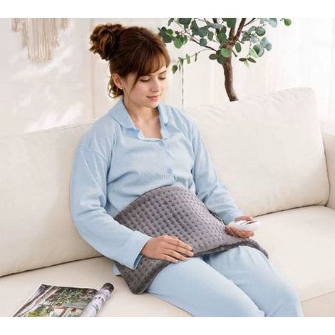 Elektrische Heizdecke, waschbares elektrisches Heizkissen, elektrisches Heizkissen mit mehreren Geschwindigkeitsstufen, geeignet für Büro und Zuhause, Größe 30 × 60 cm