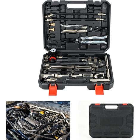 Valve Stem Gasket Kit, Compressor Spring Without Removal Cylinder Head  Engine Valve Tool 29 Pieces with Extractor Seals Valve for Car Repair (1/5)