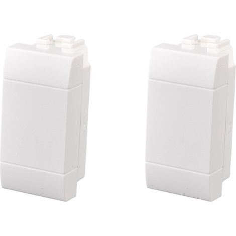 Serie Civile A2ZWORLD MBL Bianco Compatibile Con Bticino Living Light (Copriforo Copritasto)