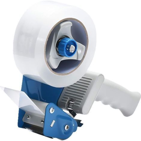 Tape dispenser, handheld packaging tape dispenser and sealing machine, fast tape packaging machine, tape dispenser for sealing and packaging, office (blue) (1/3)