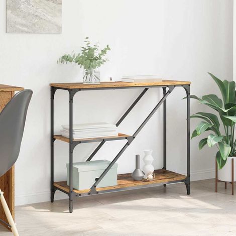 vidaXL Console Table Old Wood 88.5 x 30 x 75 cm Engineered Wood (1/5)