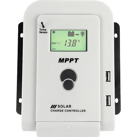Contrôleur de Charge solaire MPPT 30A, régulateur de panneau solaire 12V/24V avec sortie USB 5V, travail de Protection multi-circuit (1/5)