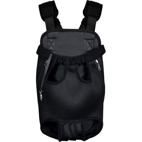 Sac de Transport pour Animaux, Sac à Dos pour Chien, Sac ajustable Pet Front Cat Dog Carrier Backpack, Transport sac à dos pour animaux de compagnie pour Voyager / Randonnée / Camping - Noir-XL- (1/4)