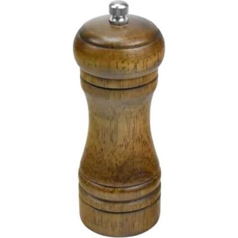 Luxury Salt and Pepper Mill, 5-inch Adjustable and Versatile Wooden Mill for Cumin, Sesame, Paprika and More - Epic Cooking Experience (1/5)