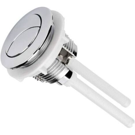 Pair 38 mm Bouton poussoir double pour chasse d'eau WC Chromé Haute Pression de pompage Accessoires pour toilettes Closes tool (1/5)
