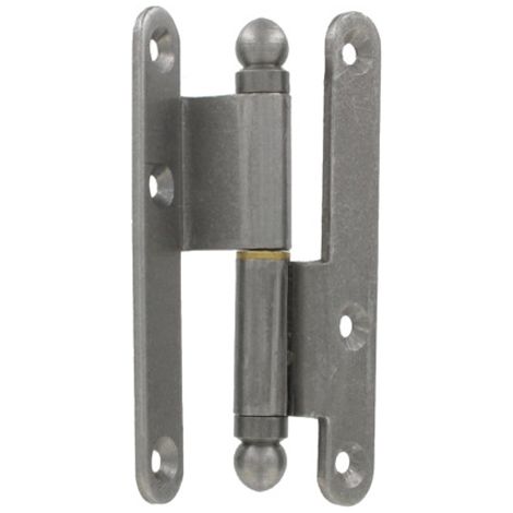 Paumelle droite BROS 227ARD1162 110x60 mm Acier poli verni style rustique
