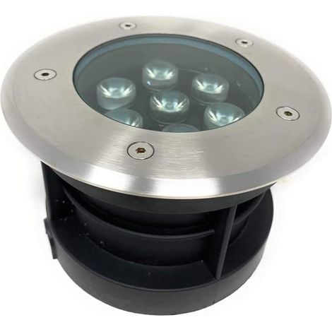 Faretto LED Calpestabile da Esterno 7W IP67 – Incasso a Terra con Controcassa – Luce Calda, Naturale o Fredda - Colore della luce: Luce fredda
