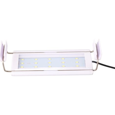 Lampe LED Aquarium 15W Extensible Etanche pour Plantes Aquatiques - 220V avec Fiche CN