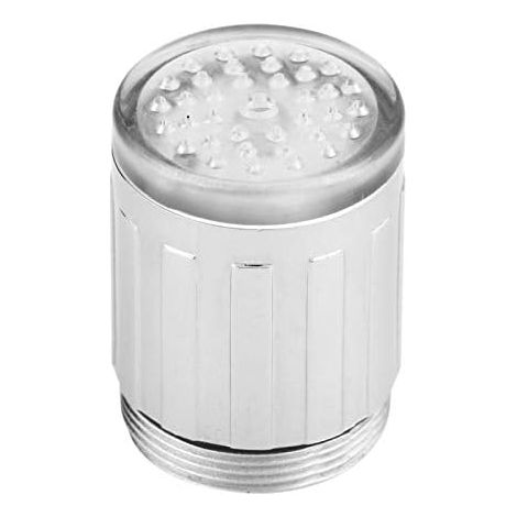 MINKUROW Iluminación Led Grifo 2pcs 3-Color De Detección De Temperatura De Luz Led Grifo De Agua De Luz De Color Cambiante Grifo Para Cocina Cuarto De Baño