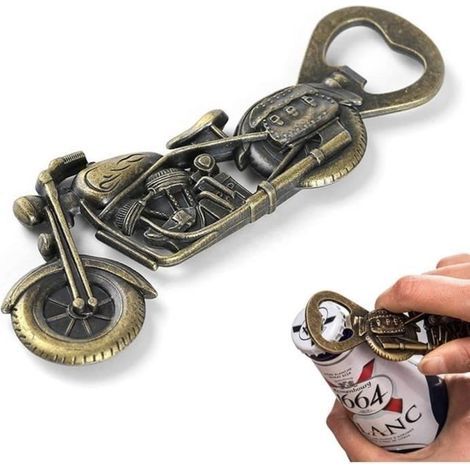 Motorrad-Bierflaschenöffner, Flaschenöffner aus Zinklegierung, Retro-Bierflaschenöffner, Getränkeflaschenöffner (1/4)