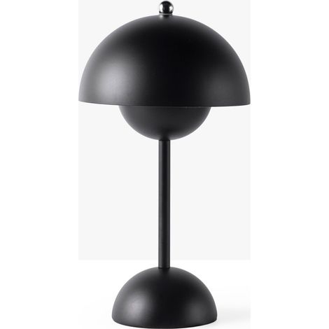 Lámpara De Mesa LED CCT Portátil - Táctil - Ø160 Mm - Negro