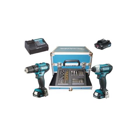 KIT TRAPANO HP333D+TRAPANO TD110D 3 BATT. LITIO 12V 2AH (CLX228SAX2)    MAKITA