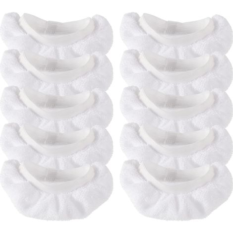 Dampfpads für Handdampfreiniger, kompatibel mit Wagner, Spraytech, Bissell, STEAM Shot, Counforday, Purstam usw. – Wiederverwendbare, waschbare Dampfreinigungstücher von Uniour – 10 Stück (1/5)