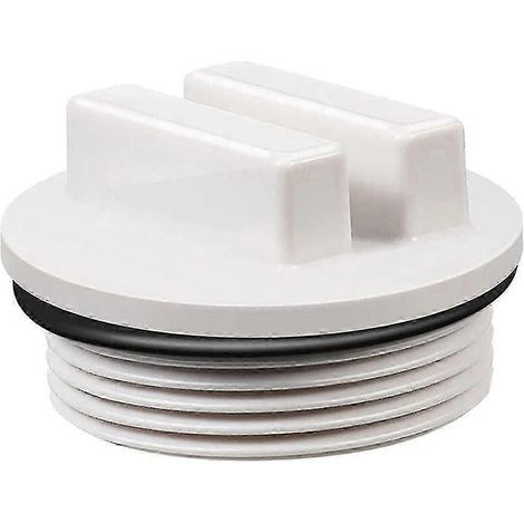 Bouchon de vidange durable en plastique résistant au gel, à surface lisse, compatible avec les piscines extérieures. (1/5)