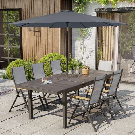 TAISHENGDA-Parasol Ø 300 cm pliable, parasol de voyage pratique Parasol de plage fonctionnel pour balcon, jardin, plage, extérieur (1/5)