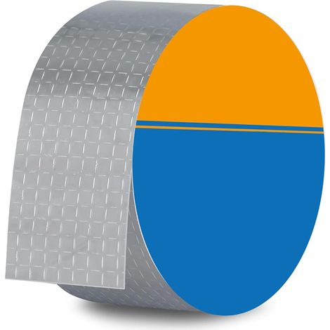 (Silbernes) Butyl-Dichtungsband – Aluminiumfolie – Wasserdichtes Klebeband – Für Flachdächer – 5 cm x 5 m (1/5)
