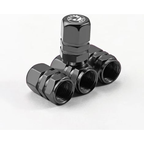 (Argent C) 4 pièces Bouchons de valve de pneu pour voiture, compatibles avec Octavia Rapid, Kodiaq, Karoq, Fabia, Kamiq, Superb, Derivative VisionS (1/5)