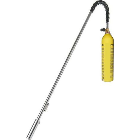 Cannello Diserbante Bruciaerba per cartucce attacco 7/16".Cannello con accensione piezo elettrico e Completo di cartuccia gas 450gr Butano/Propano