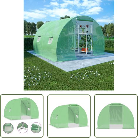 The Living Store Serre 6 m² 3x2x2 m - Serre De Jardin - Abri Jardin - Protection Plantes - Serre Verte - Tunnel De Culture (1/5)