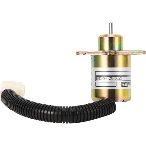 Motorabschalt-Magnetventil 1503ES-12A5UC5S, Stahlgehäuse, 24 V DC, für Kubota 05-Serie (1/5)