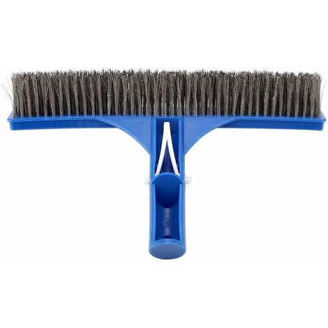Blue - 1 Pool Wall Brush 10" x 1.75" Plastic Cleaning Head Hot Tub Cleaning Accessory. (1/5)