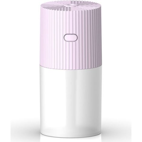 Usb Charge Bureau Mini Humidificateur A Brume Froide 300Ml Pulverisateur D'Air Arret Automatique Modes Intermittents Continus Changement De Couleur Led Veilleuse Lumiere Pour Chambre Voiture Bureau, R (1/5)