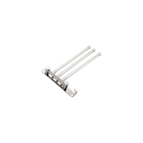 Porte-Serviettes 3 Barres Auto-Adhésif - 35 cm - Acier Inoxydable Brossé - Installation sans Perçage - Adhésif Puissant - Salle de Bain Moderne - Montage Facile (1/5)