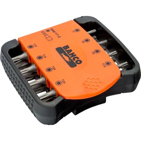 Bahco 1/4 Bitsatz für TORX-Schrauben 27 mm x 73 mm x 82 mm - 17-tlg. (1/3)