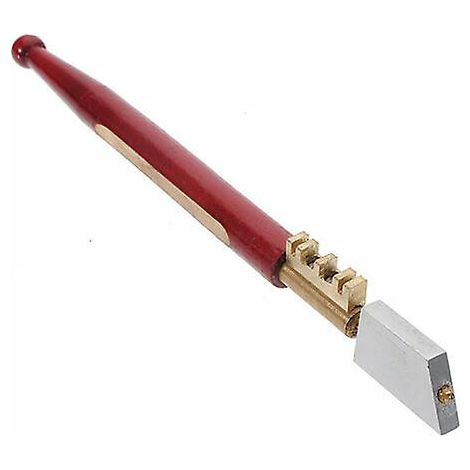 Coupe-verre en diamant – Coupe précise jusqu'à 6mm – Manche en bois dur – Tête de coupe réglable pour verre et minéraux