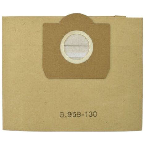 Sac aspirateur Karcher 6.959-130.0 filtre à sac papier pour WD 3 MV 12pcs (1/4)