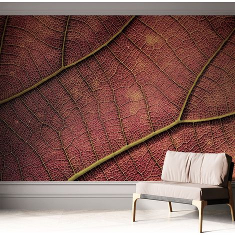 Selbstklebend Tapete modern - Wanddeko für Küche - Klebefolie Wand - luxus Look Blättrige Textur 312x219 cm