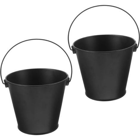 Seau à Graisse pour Barbecue Extérieur en Fer, Récupérateur D’Huile Graisse, Lot de 2, Facile à Nettoyer pour Cuisson en Plein Air (1/5)