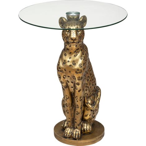 Table à café en verre trempé "Léopard" Atmosphera