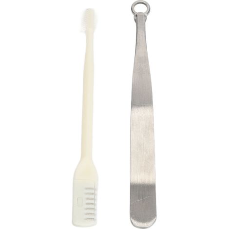 Coupe-poils de nez manuel, ciseaux de nettoyage et de coupe, kit de 2 pièces pour coupe-poils de nez (1/5)