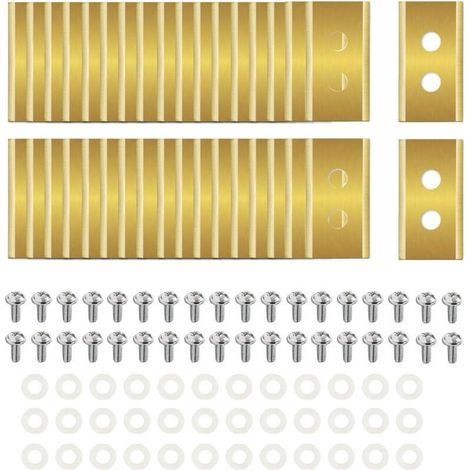 Lames de rechange pour tondeuses robotisées, 36 pièces, compatibles avec la plupart des tondeuses robotisées Mammotion Luba et Yuka, ble trou durable