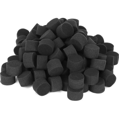 100 Pièces Mousse de Culture Hydroponique 45x30 mm pour Semis et Germination, Noir