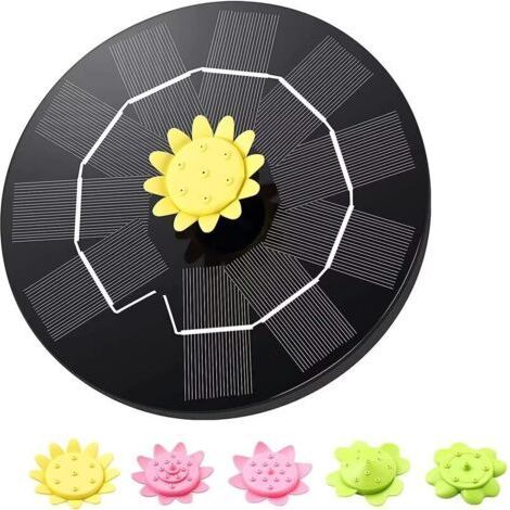Solar fountain solar pump for pond with 5 effects Solar fountain, solar fountain for garden Floating solar pump for garden pond or fountain (1/5)