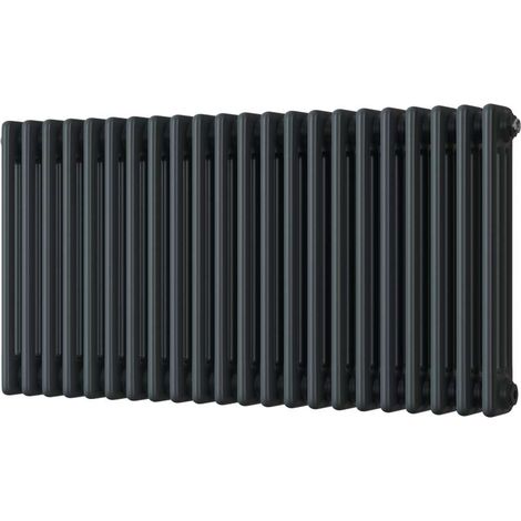Alpha - Anthracite Column Radiator H500mm x W999mm 3 Column