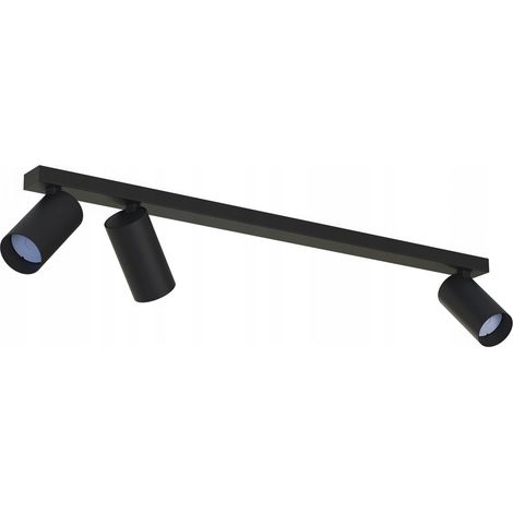 Lámpara de techo tipo foco Nowodvorski Mono III 3x GU10 10W, metal negro (1/3)
