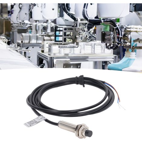 BERM@Verkauft in 4er-Packs: BEM-LJ8A3-2-Z/DX Induktiver Näherungsschalter mit 8 mm Durchmesser Flachkopf, normalerweise geschlossener NC-Kontakt mit zwei NPN DC-Leitungen, 6-36 V DC, 2 mm Erfassungsab (1/5)
