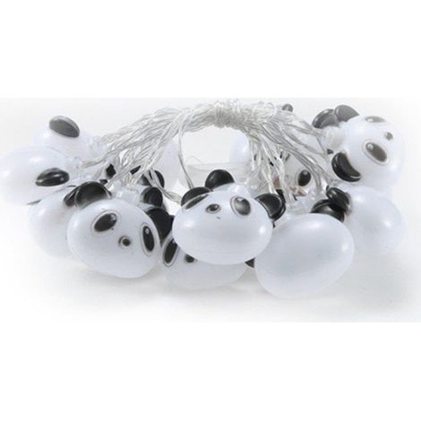 Niedliche Panda-Girlande mit 10 USB-LEDs, dekorative Hängelampe für Schlafzimmer/Garten/Partys/Feiertage (1/4)